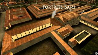 Animation of ancient Roman Fort in Caerleon Wales [upl. by Ailekahs]