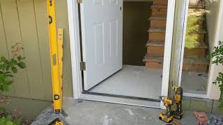 Jeld Wen Front Door Installation  Really crappy products and craftsmanship PART 1 [upl. by Danforth]