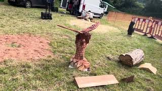 A fabulous range of wooden sculpture at Caerleon festival 2024 [upl. by Ztnaj]