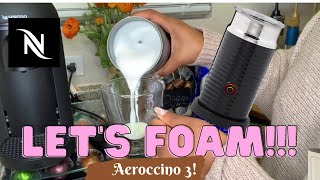 How To Foam Milk With Aeroccino 3 Make Coffee With Foam Tips amp Tricks  Easy Foamed Latte Recipe [upl. by Eelam262]