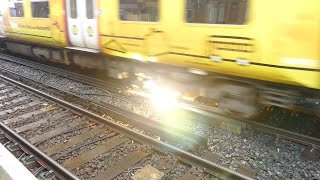 Merseyrail 507 009 making arcs at Birkdale station [upl. by Abraham]