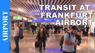 TRANSIT WALK AT FRANKFURT Airport FRA Terminal 1  Connection Flight Transfer Arriving amp Departing [upl. by Sutelc]